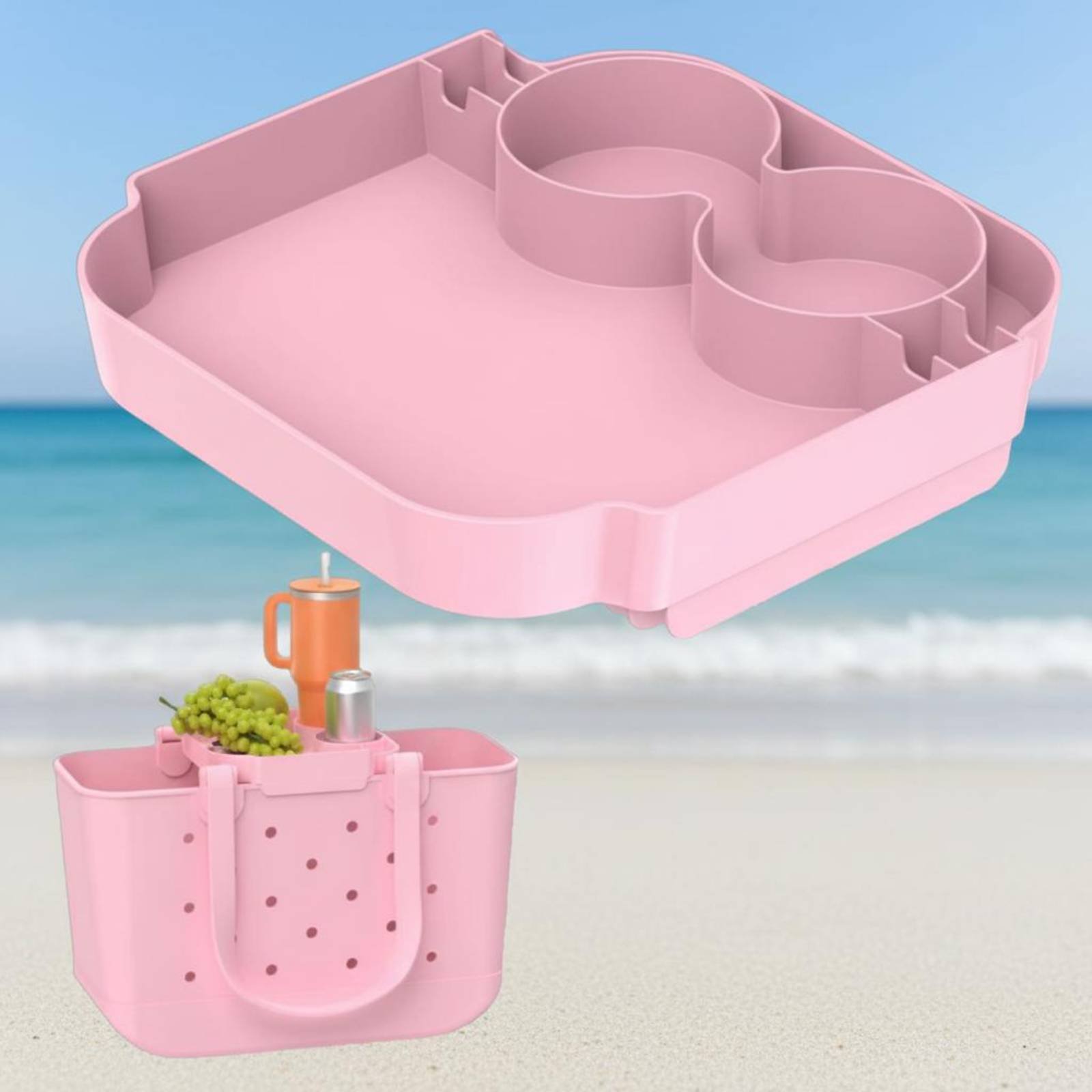Tote Bag Beach - Bandeja Organizadora Leve para Bolsa de