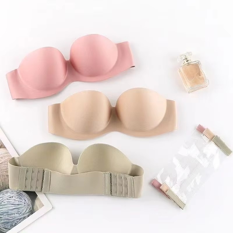 Bralette Triangle Set - Sutiã feminino sexy sem alças, push-up,