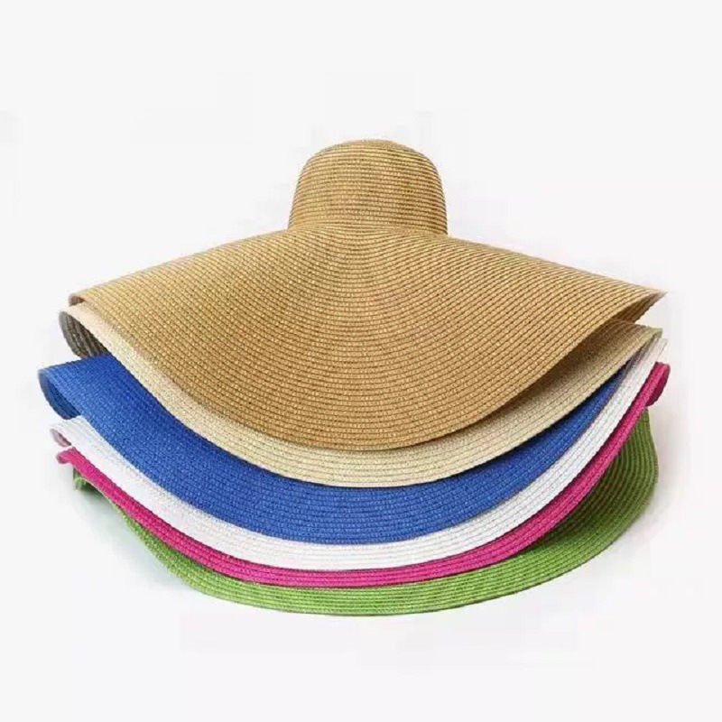 Chapéus de palha de praia de g - Hat Floppy Wide avaliação e preço
