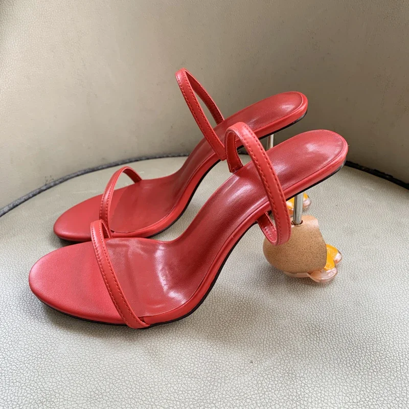 Sandálias de tiras de verão de - Sandal Strappy Heeled avaliação e preço
