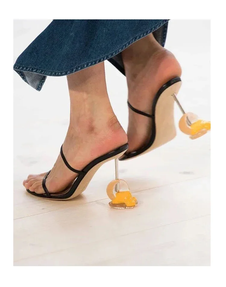 Sandálias de tiras de verão de - Sandal Strappy Heeled avaliação e preço