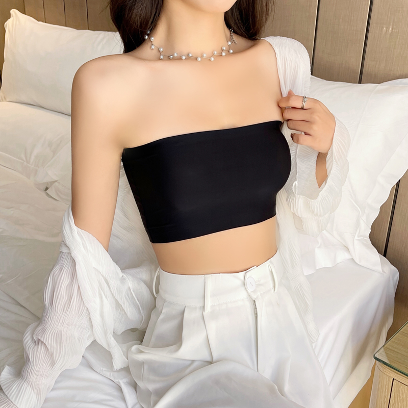 Uma peça sexy tubo topos femin - Bralette Triangle Set avaliação e preço