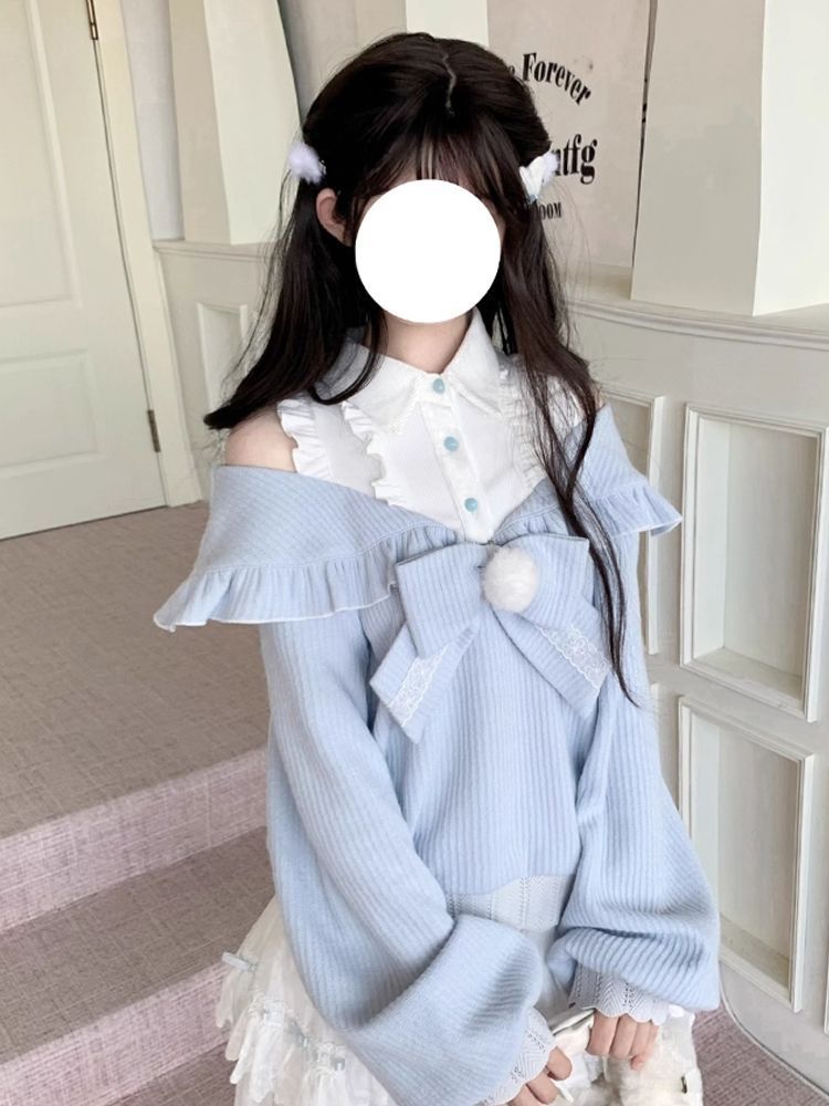 Conjunto Kawaii Soft Girl Loli - Blouse Off Shoulder avaliação e preço