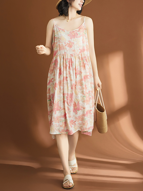 Vestido Casual Feminino de Alg - Linen Dress Wrap avaliação e preço