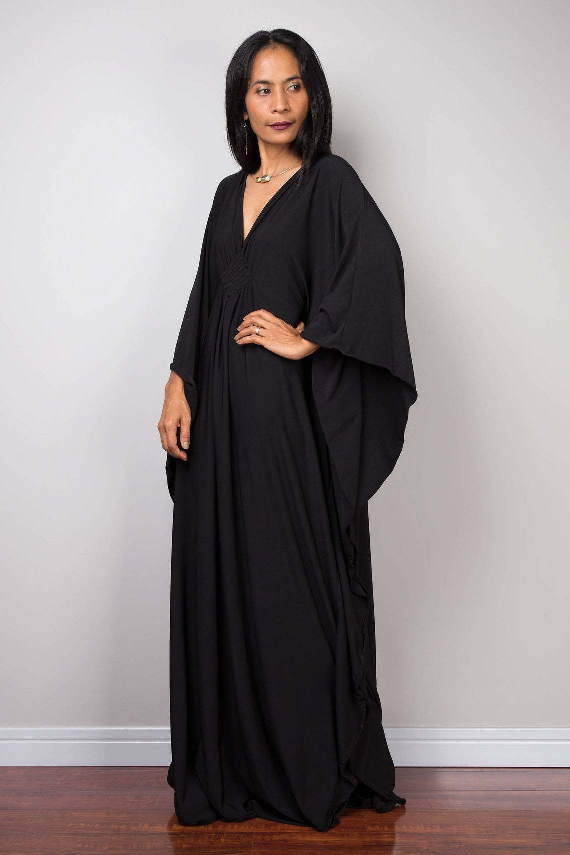 Vestidos Kaftan de Praia Plus  - Cover Up Kaftan avaliação e preço