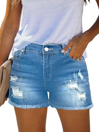 Shorts Jeans Vintage Casuais d - Shorts Denim Frayed avaliação e preço