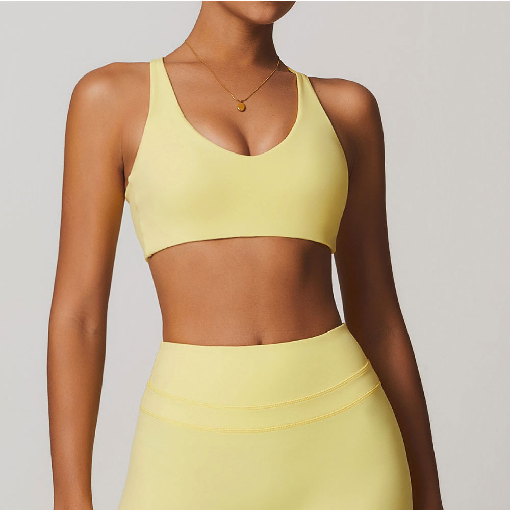 JUREN-sutiã esportivo para mul - Bralette Triangle Set avaliação e preço